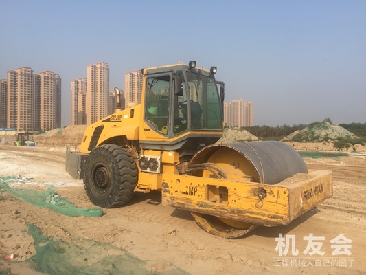 陕西咸阳市出租山推机械式22吨SR22M单钢轮压路机