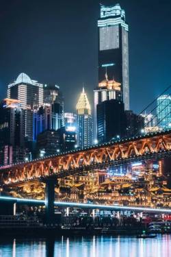 重庆桥梁夜景
