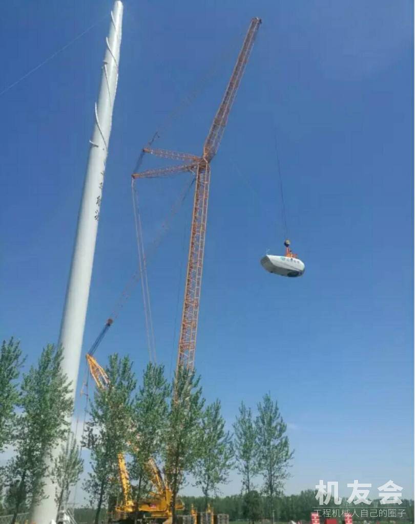【徐工足迹】陆上风电最高！徐工XGC16000完成140米风机吊装
