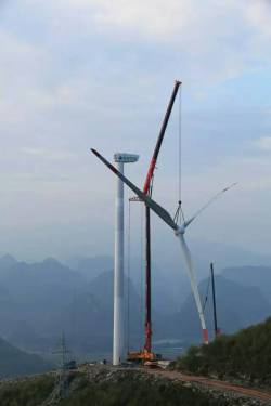 玉柴助力风力发电项目