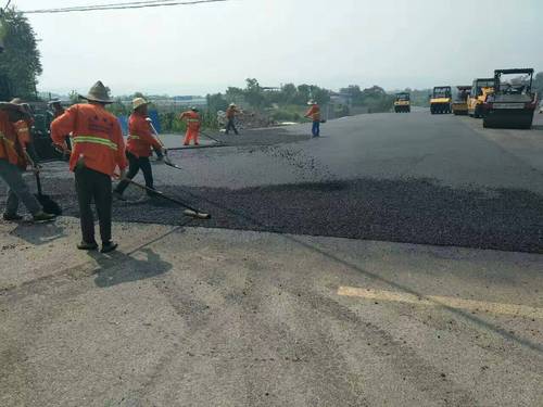 园区道路路面施工.