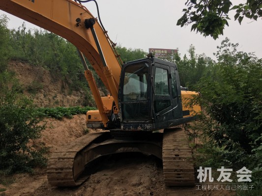河南郑州市出租现代大挖R265挖掘机