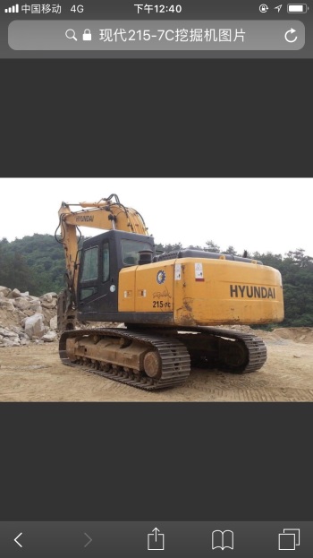 贵州六盘水市出租现代中挖R215挖掘机