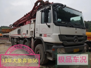 湖南长沙市出租大象53-56米奔驰56米泵车
