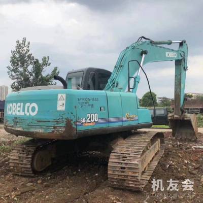 贵州六盘水市35万元出售神钢中挖SK200挖掘机