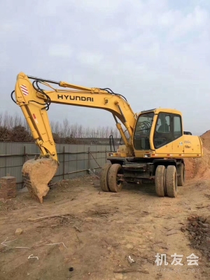 江苏连云港市16.3万元出售现代R150W轮式挖掘机