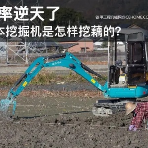 效率逆天了？日本挖掘机竟然用于挖藕，奢侈