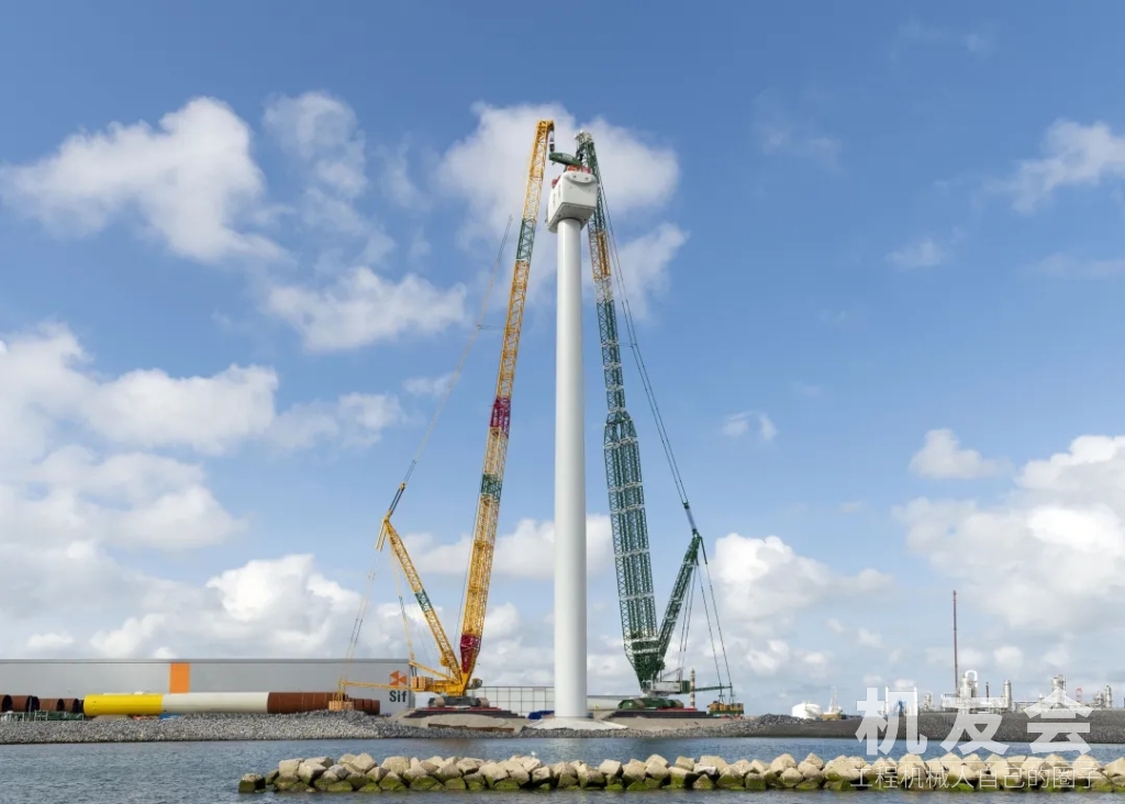 利勃海爾起重機安裝全球最強大的海上風力發電機