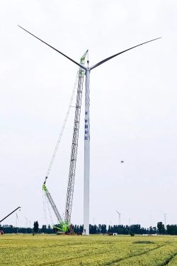 500MW！中国能建浙江火电完成河南濮阳风电工程项目全部风机吊装